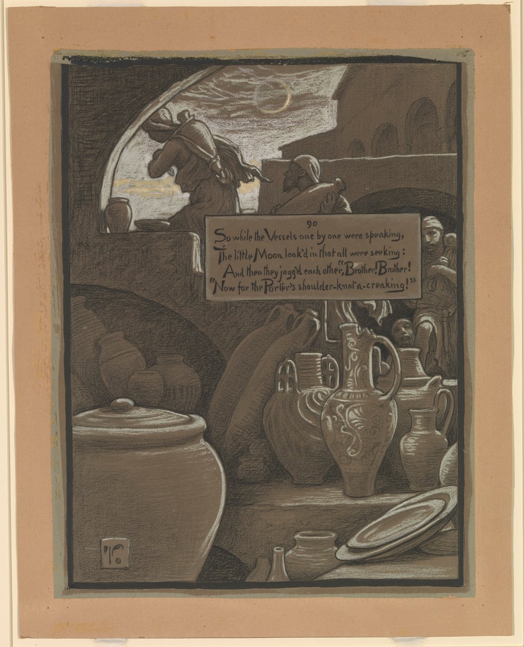 (Illustrazione per il Rubáiyát di Omar Khayyám) La fine del Ramazan da Elihu Vedder