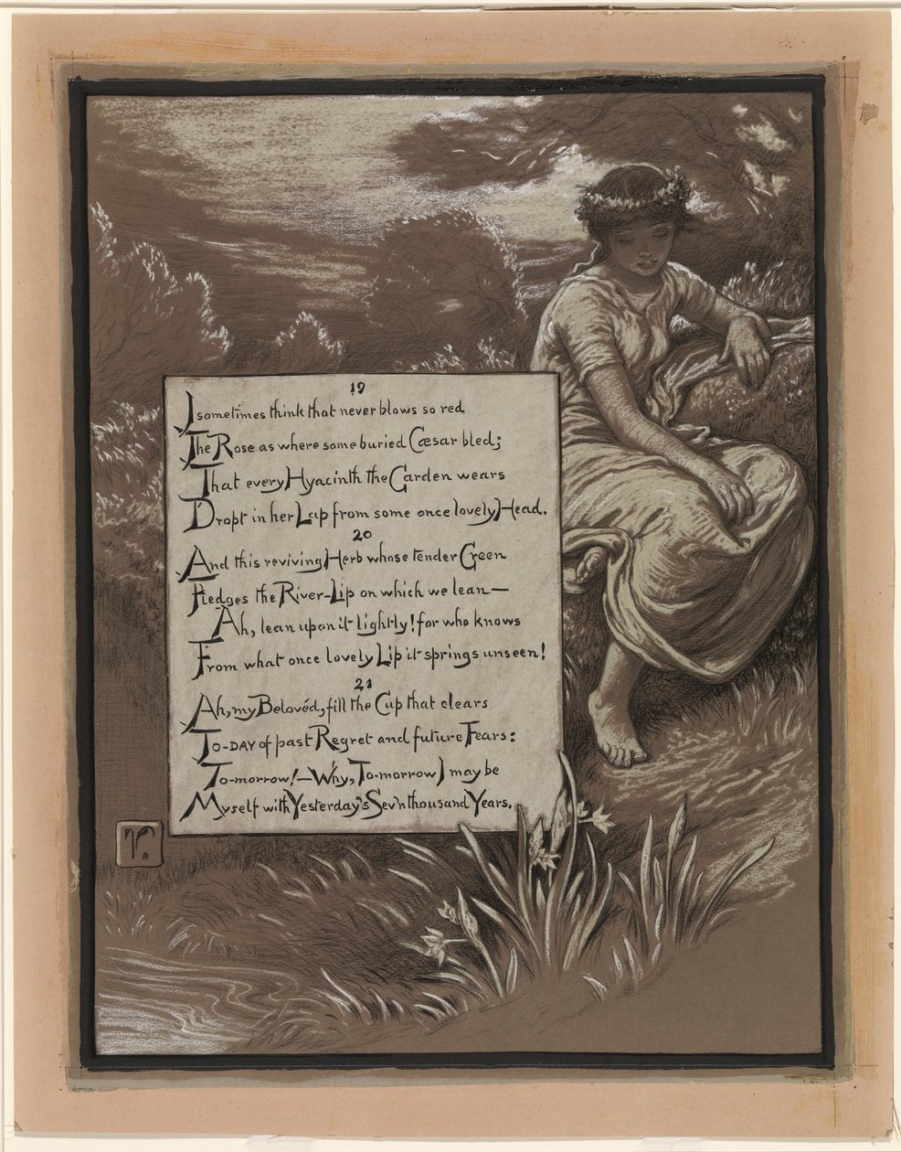 (Illustrazione per il Rubáiyát di Omar Khayyám) Il fiume-Lipo da Elihu Vedder