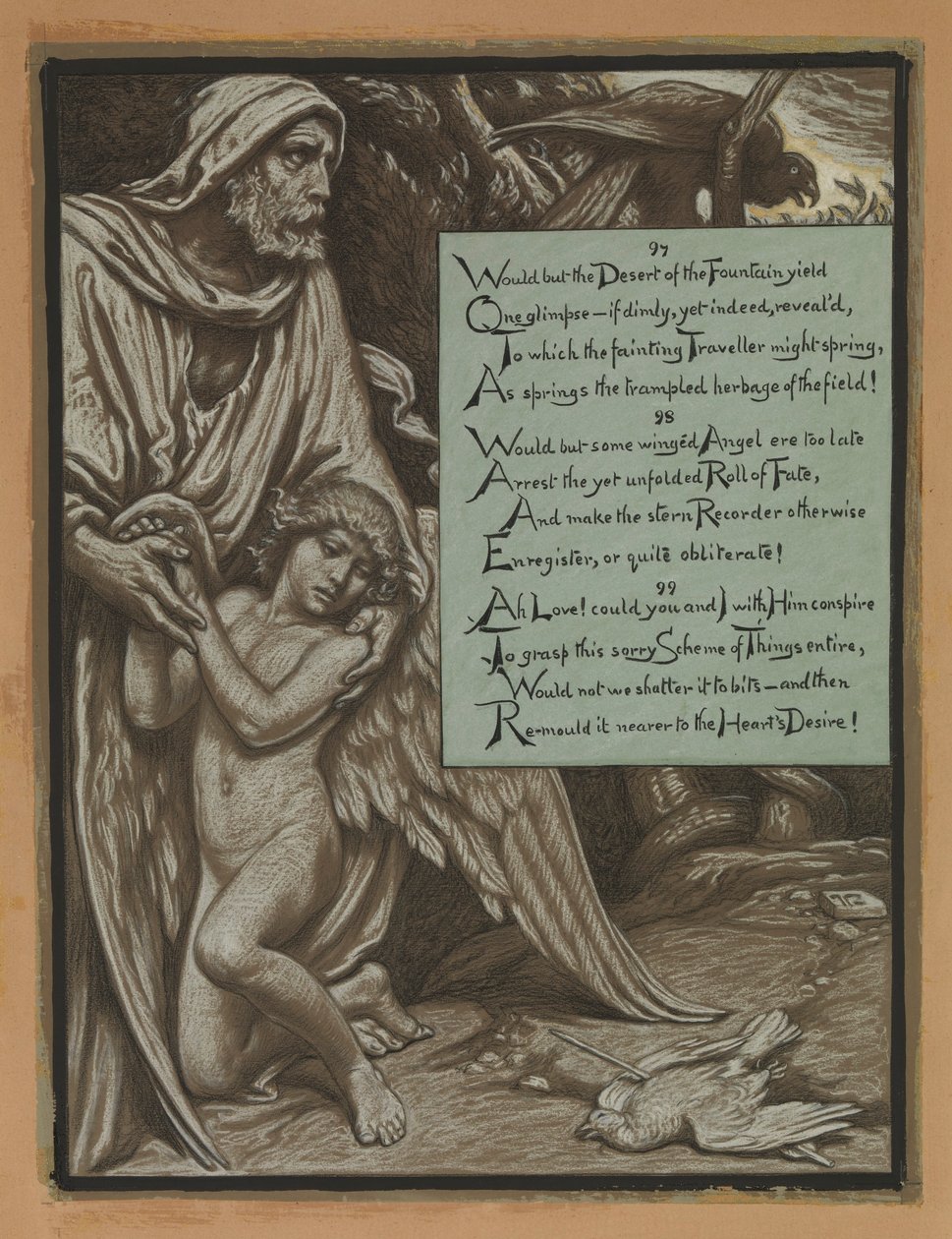 (Illustrazione per il Rubáiyát di Omar Khayyám) Lo schema delle scuse da Elihu Vedder