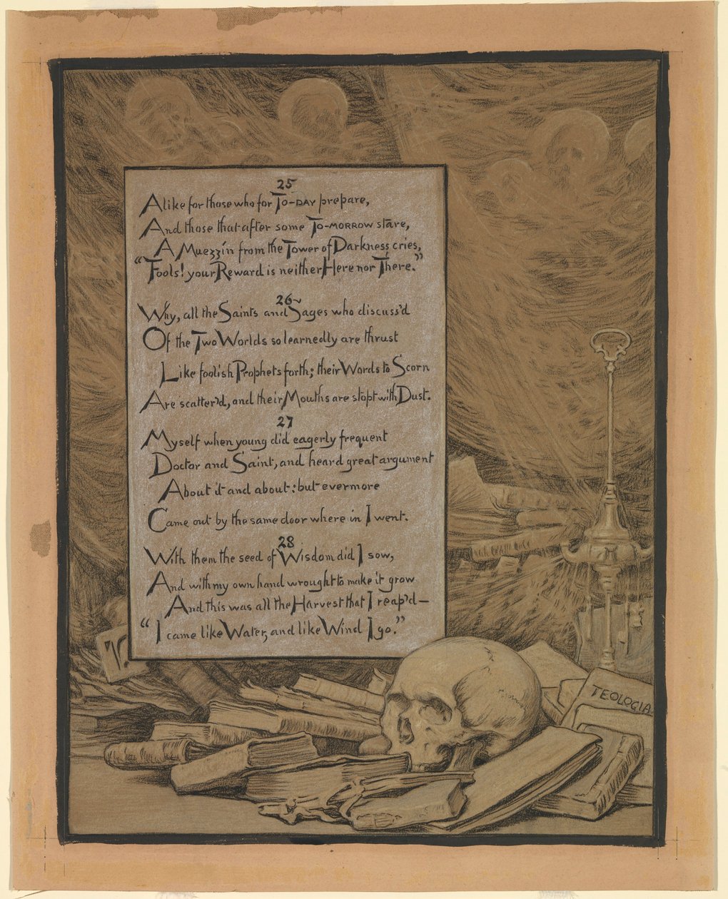 (Illustrazione per il Rubáiyát di Omar Khayyám) Teologia da Elihu Vedder