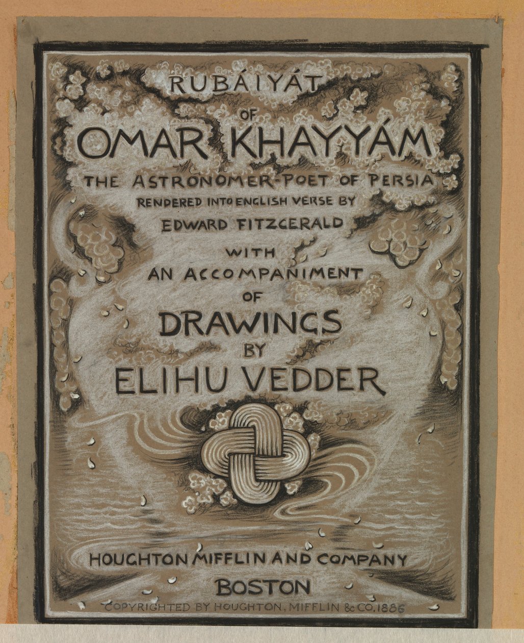 (Illustrazione per il Rubáiyát di Omar Khayyám) Pagina del titolo da Elihu Vedder