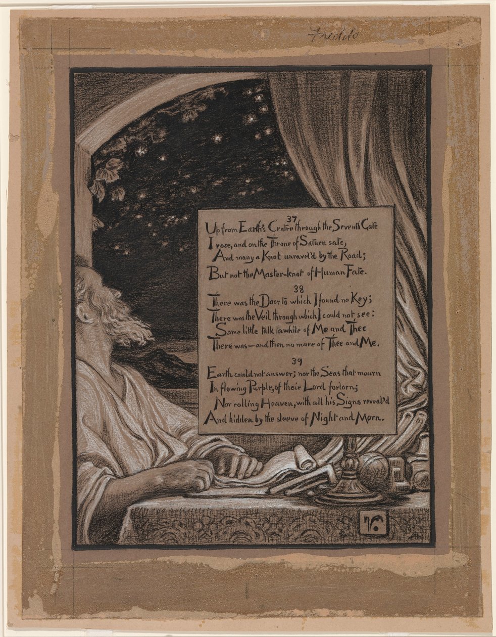 (Illustrazione per Rubáiyát di Omar Khayyám) Vane domande da Elihu Vedder