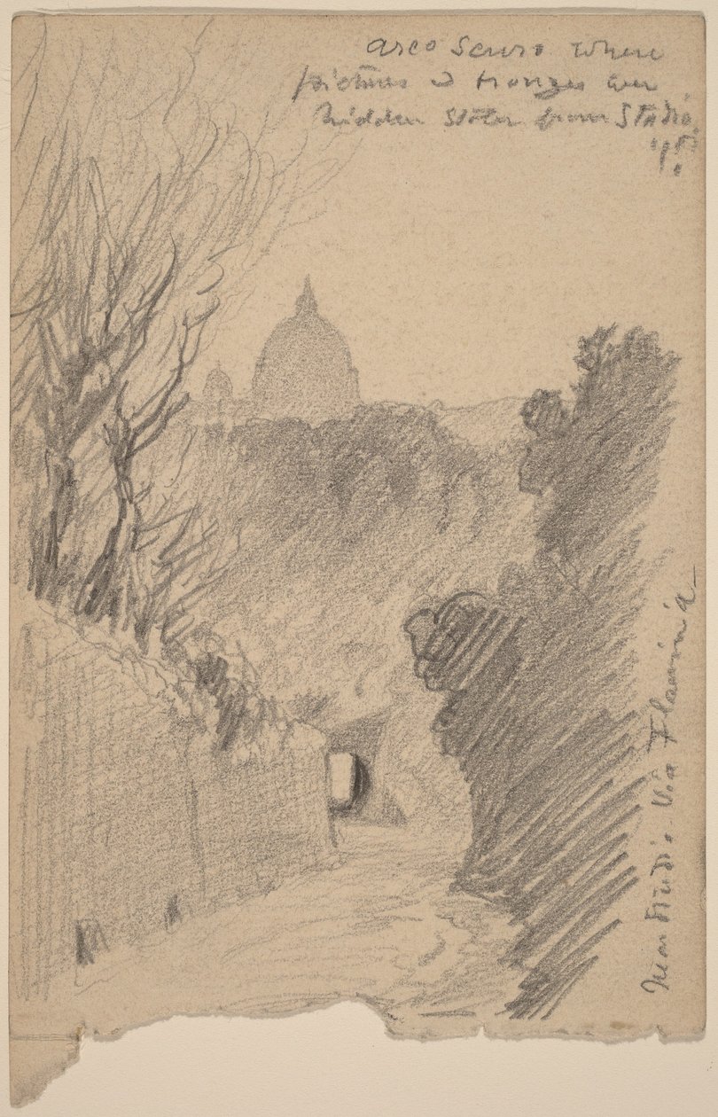 Arco Oscuro--Over the Via Fiaminia da Elihu Vedder