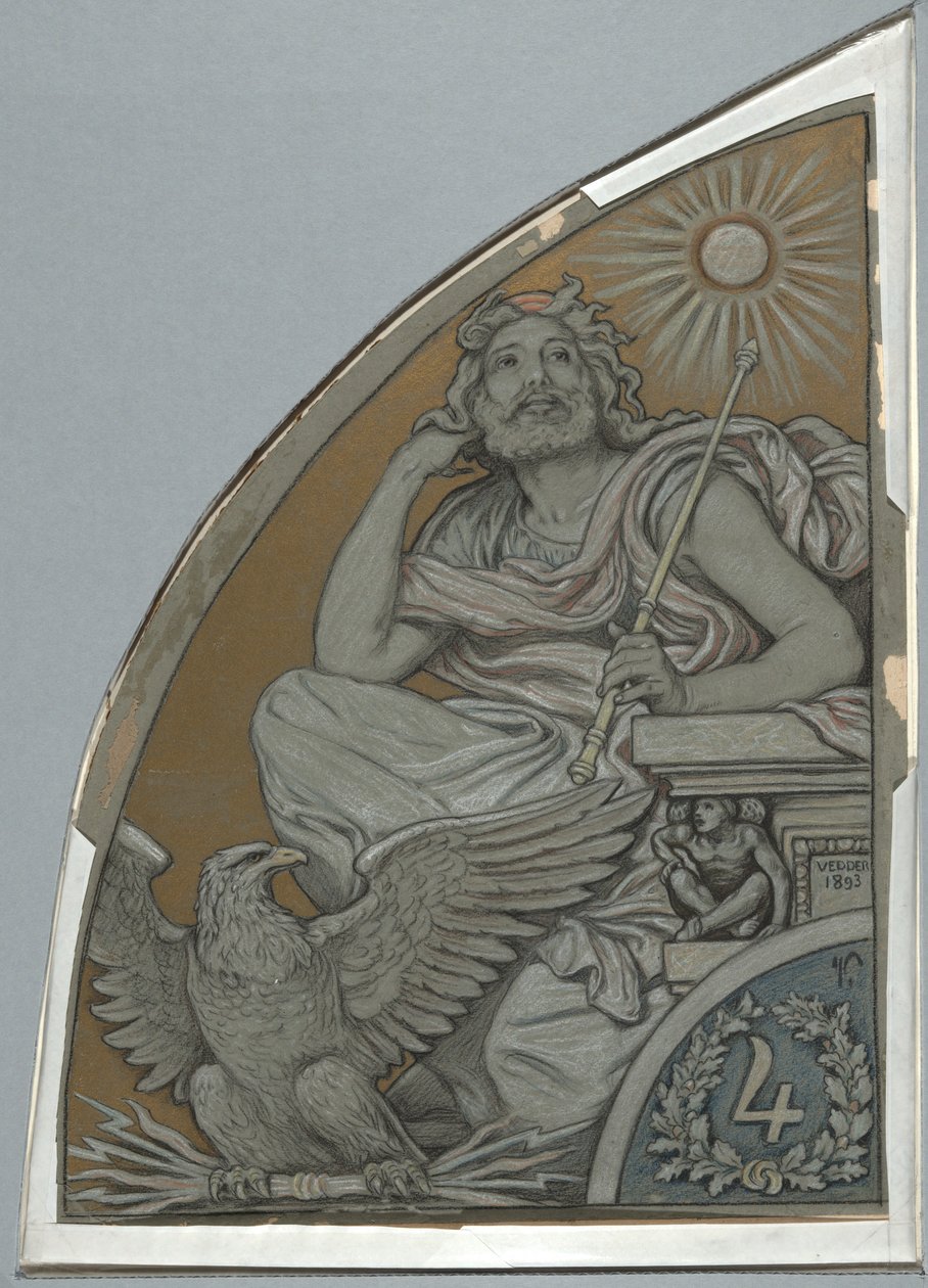 Cartone per Giove da Elihu Vedder
