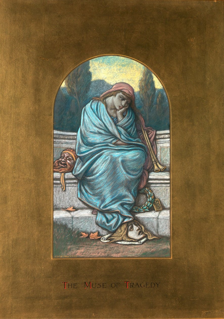 Musa della tragedia da Elihu Vedder
