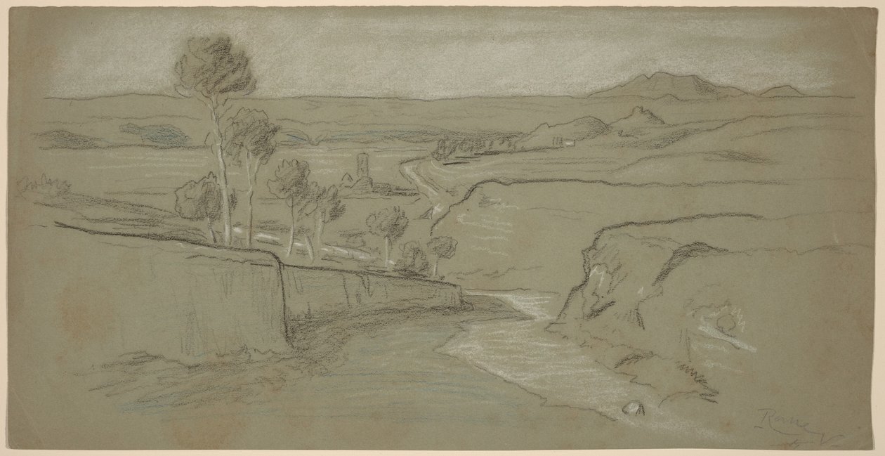 Paesaggio romano da Elihu Vedder