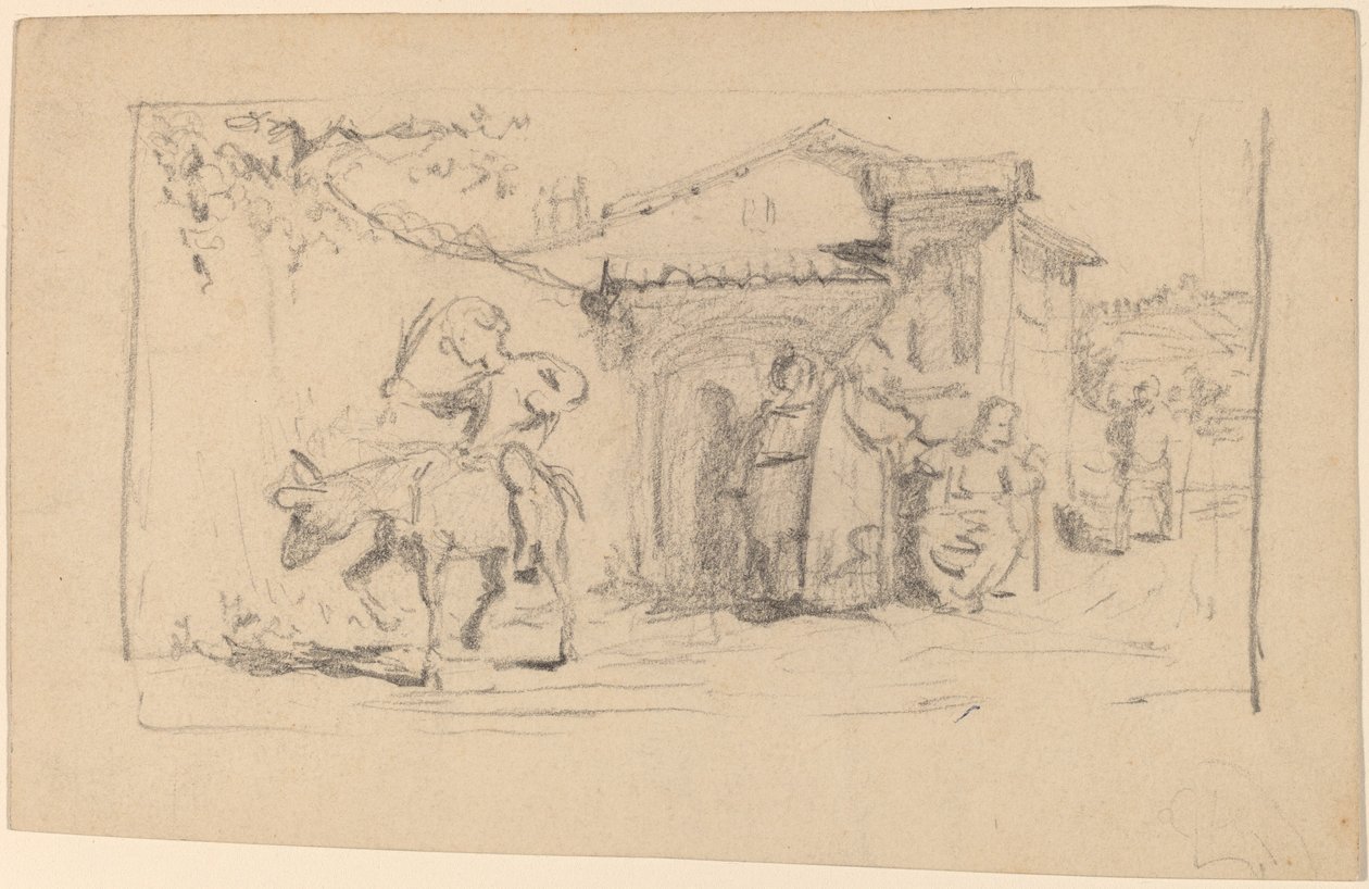 Figlio e asino da Elihu Vedder