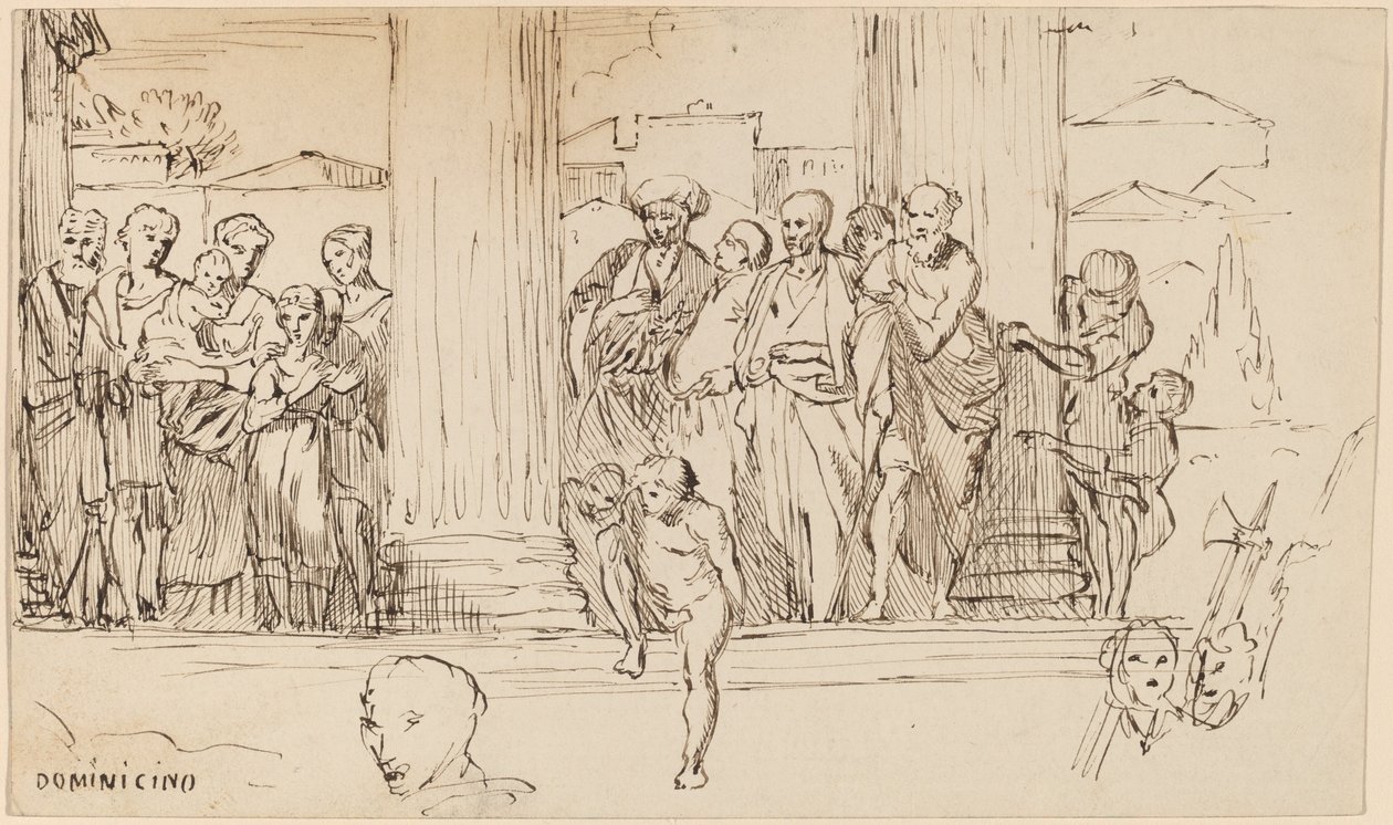 Studio dopo Domenichino da Elihu Vedder