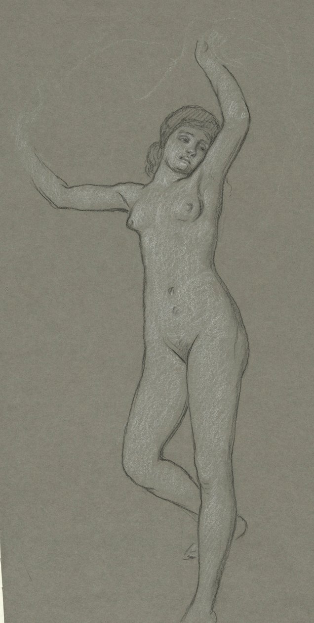Studio per Figura di Luna da Elihu Vedder