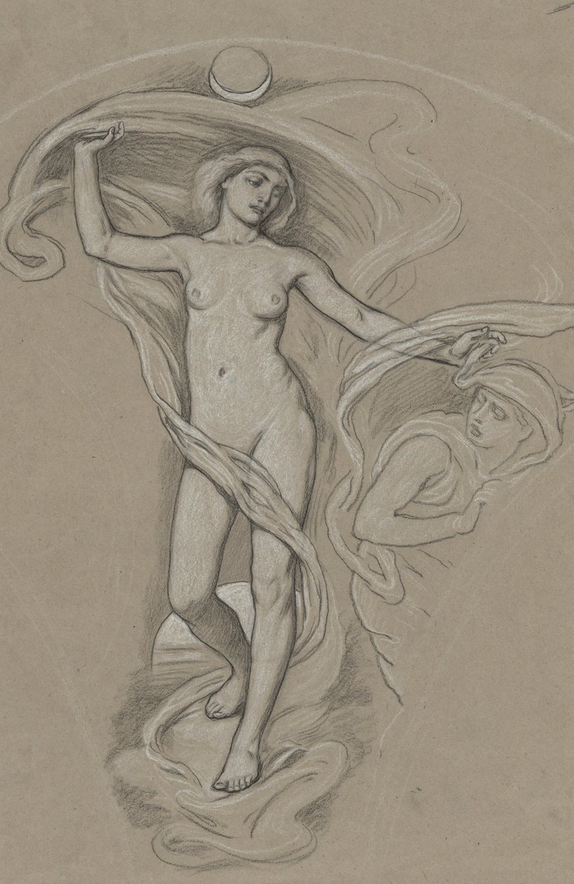 Studio per Luna da Elihu Vedder