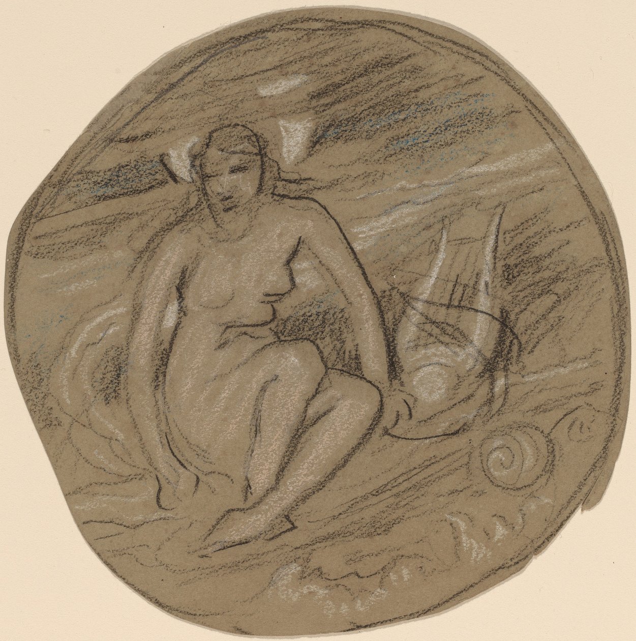 Studio per Musica, c. 1890 da Elihu Vedder