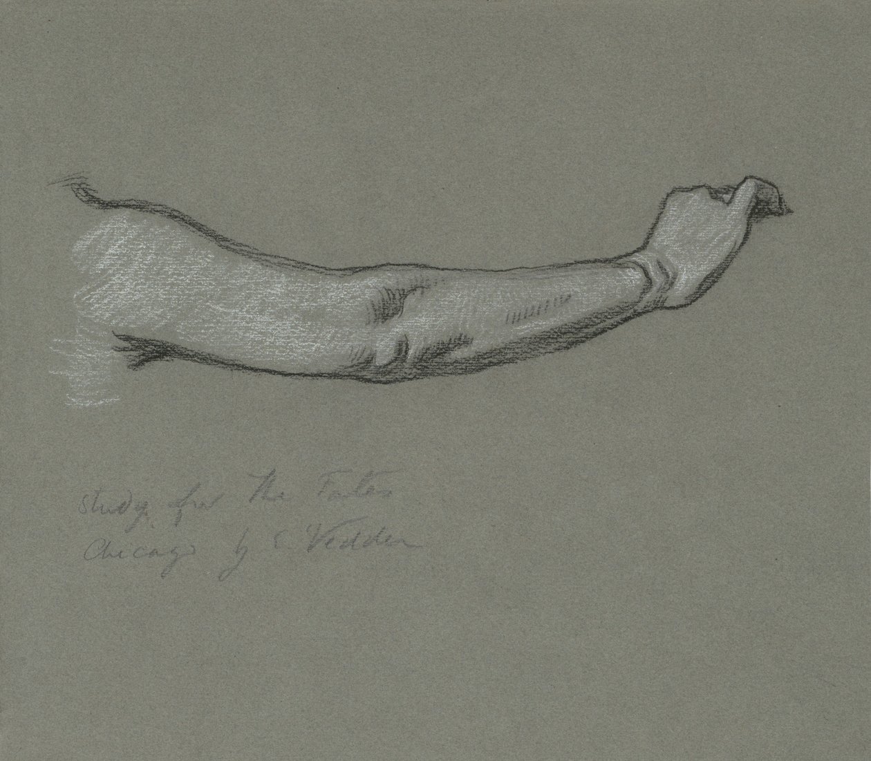 Studio per Le Parche che raccolgono le stelle da Elihu Vedder