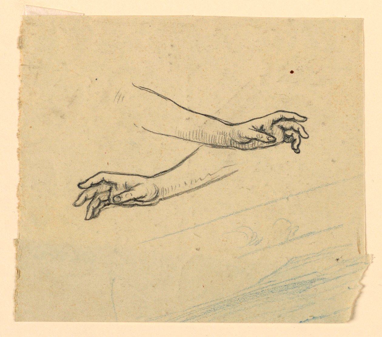 Studio di due mani che si raggiungono da Elihu Vedder