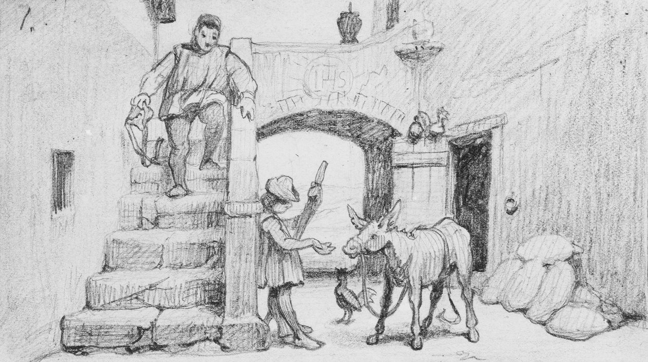 La favola del mugnaio, di suo figlio e dell’asino  N. 1 da Elihu Vedder