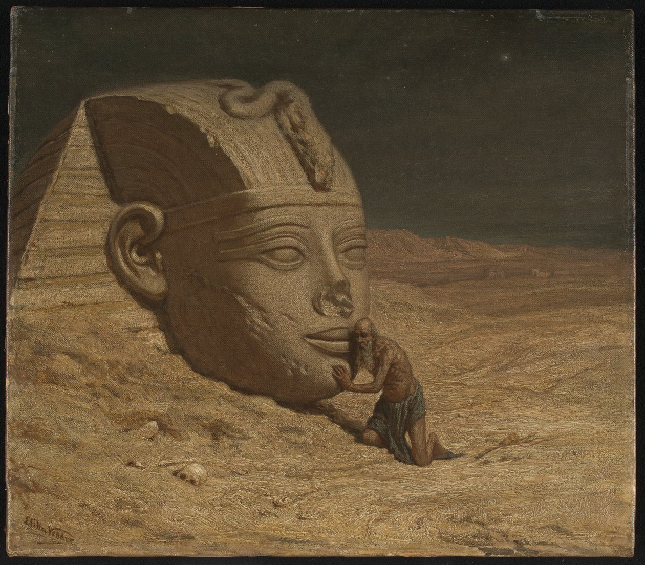 Il questionatore della Sfinge da Elihu Vedder