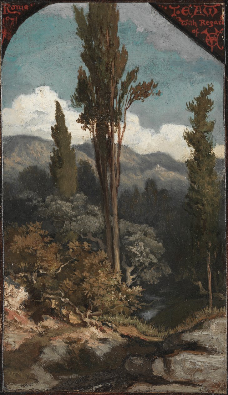 Tre alberi: Italia da Elihu Vedder