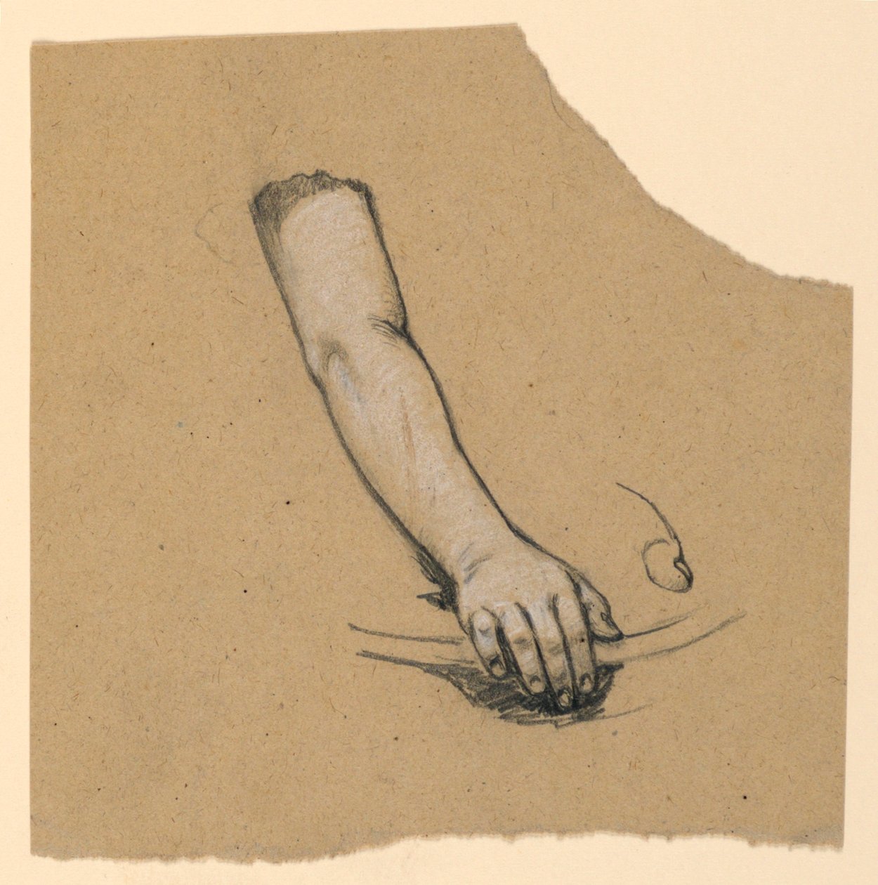 Studio della mano fino al bicipite da Elihu Vedder