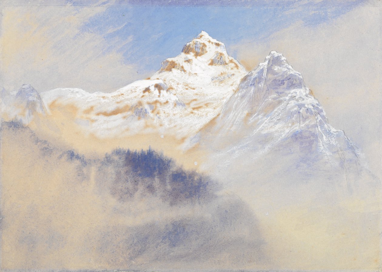 Vista di Montagna: Alpi di Terglon viste da vicino a Lengenfeld Carniola, Austria da Elijah Walton