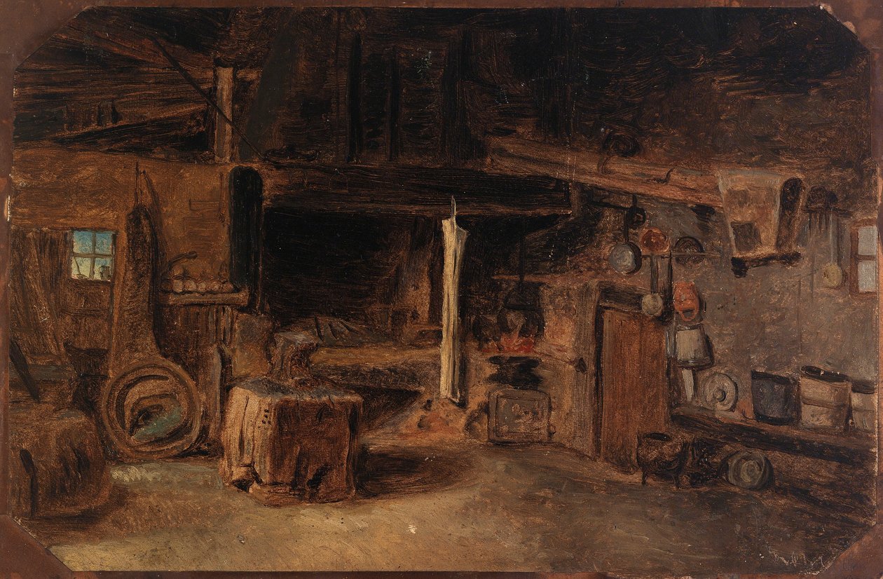Interno di una fucina da Eliphalet Fraser Andrews