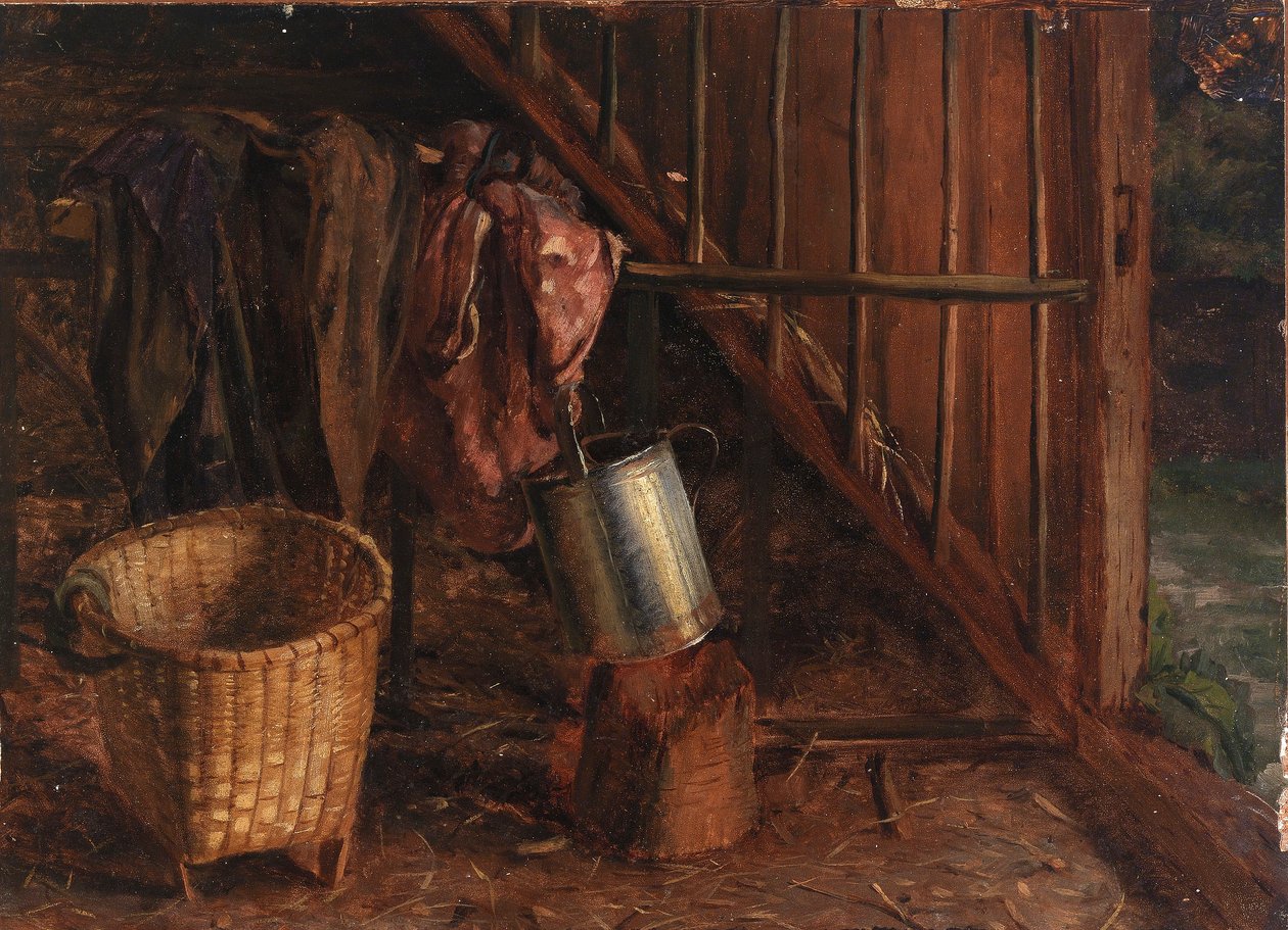 Interno di una stalla da Eliphalet Fraser Andrews