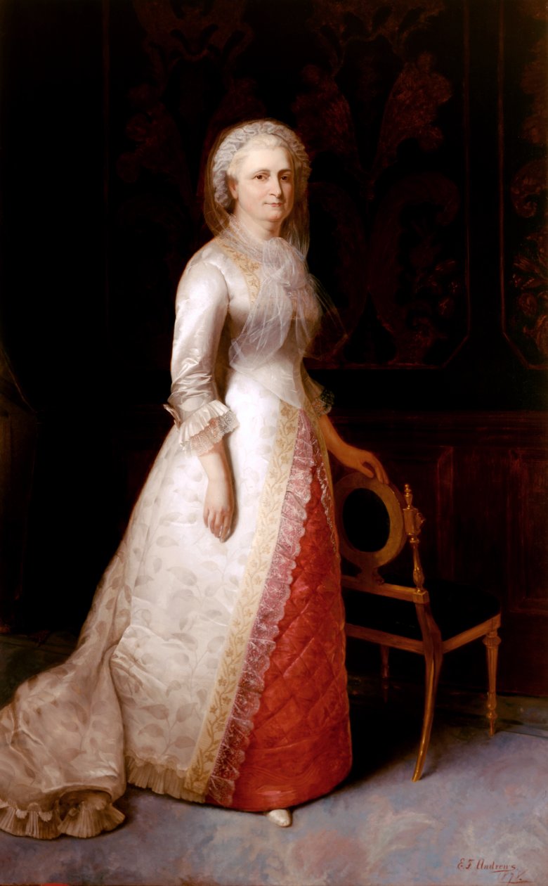 Martha Dandridge Custis Washington (signora George Washington) da Eliphalet Frazer Andrews