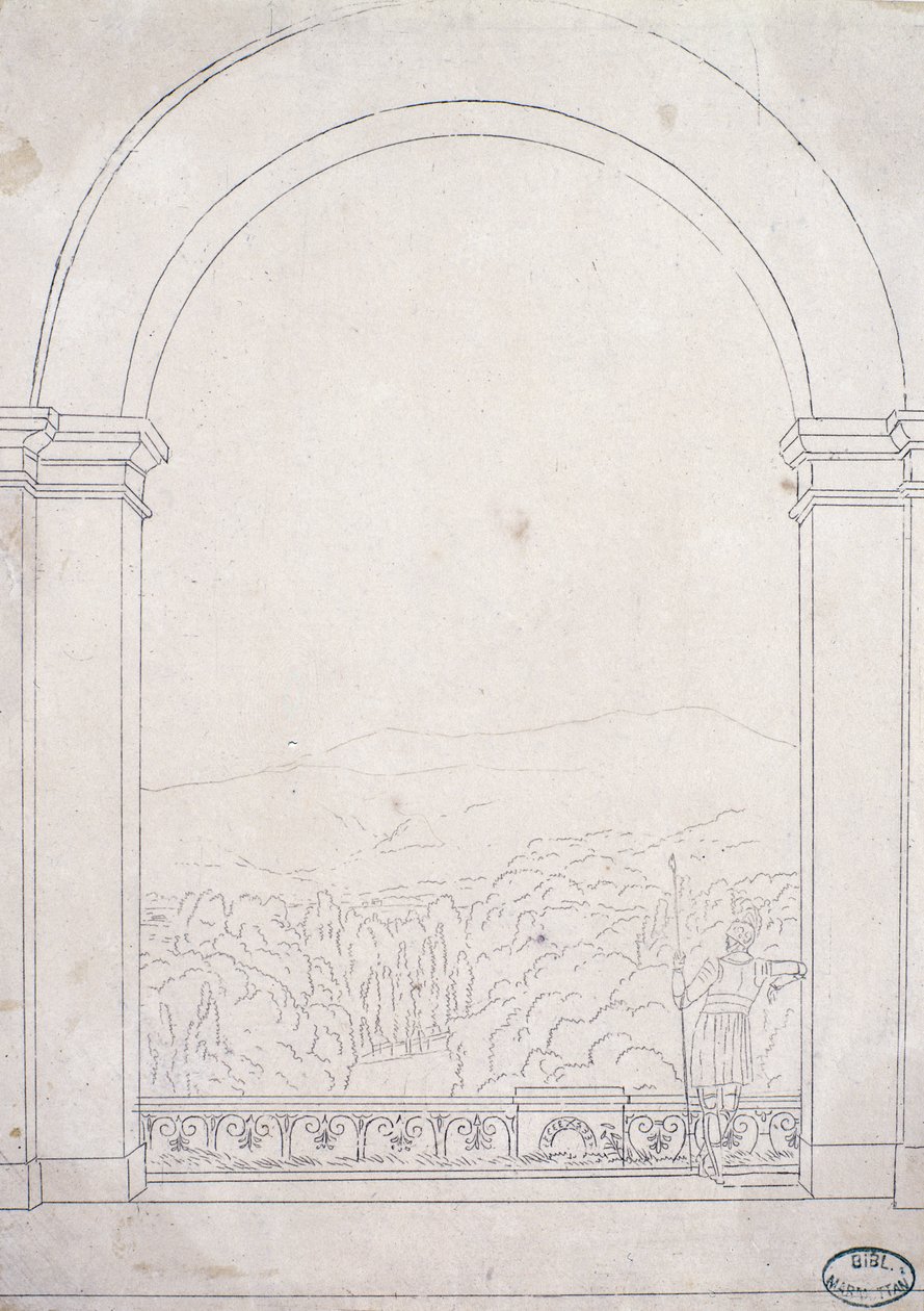 Arco alla villa di Poggio a Caiano, 1813 da Elisa Bonaparte