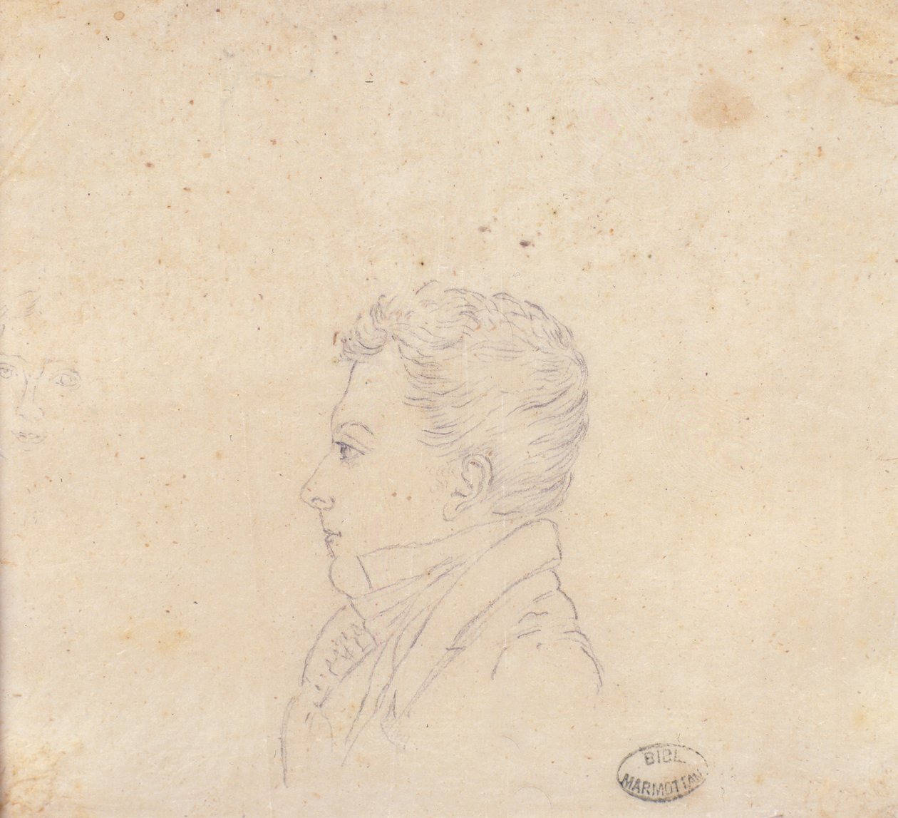 Disegno del signor Setivaux, pagatore del Granducato di Toscana, riproduzione di un disegno di Madame de Finguerlin da Elisa Bonaparte