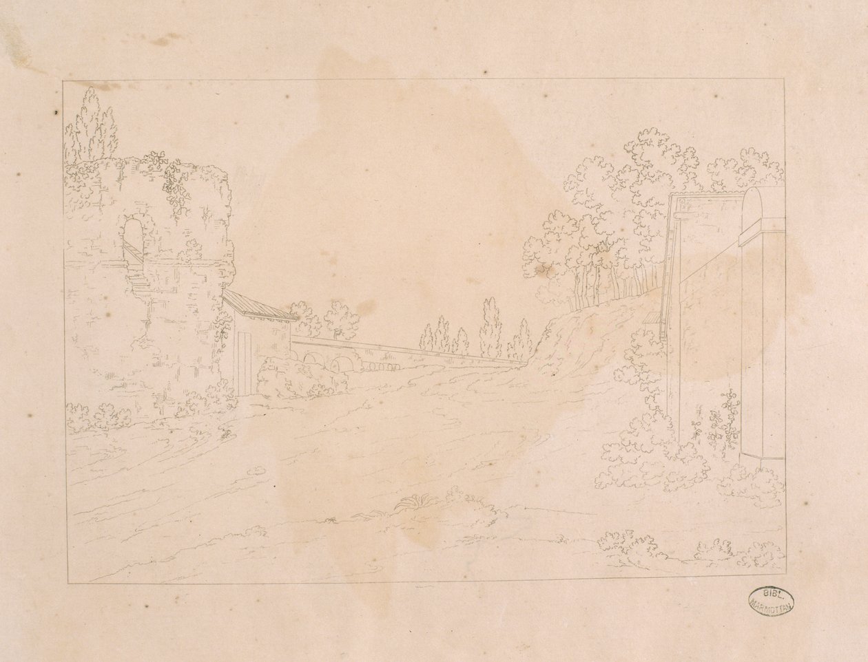 Paesaggio con acquedotto da Elisa Bonaparte