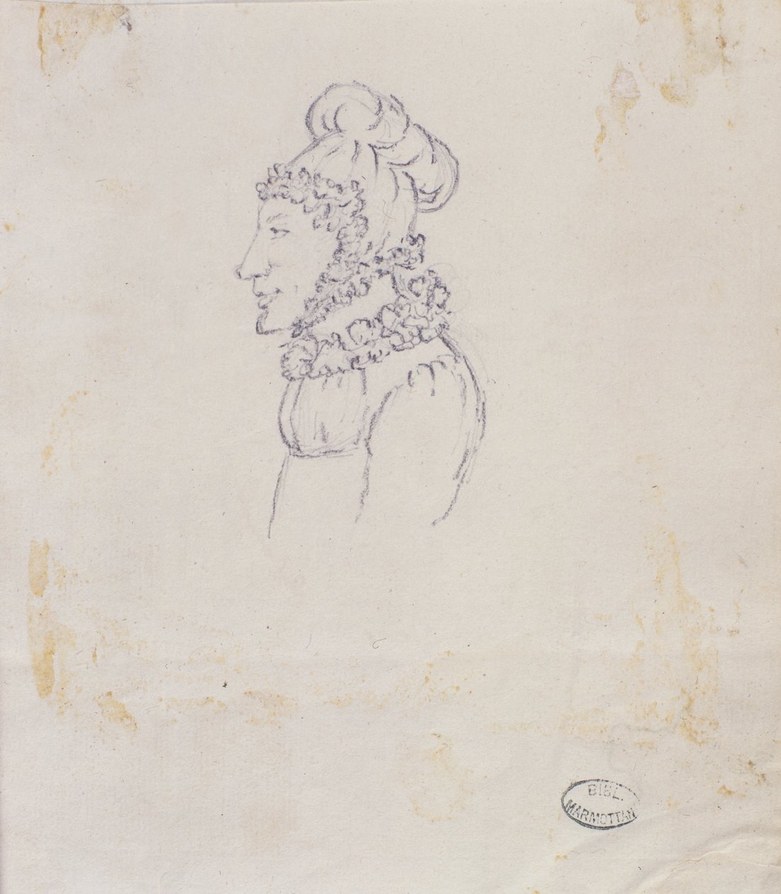 Disegno di una donna da Elisa Bonaparte