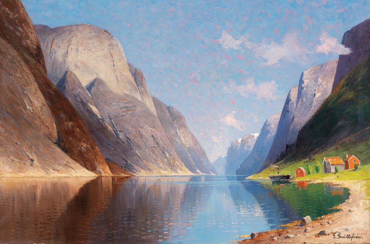 Paesaggio del fiordo da Elisabeth Grüttefien Kiekebusch
