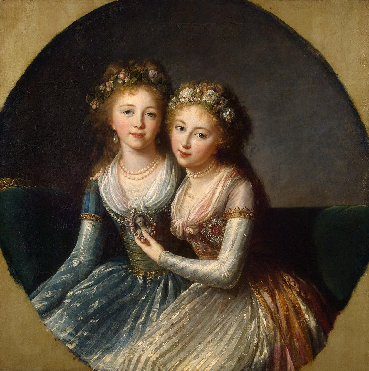 Ritratto delle Granduchesse Alexandra Pavlovna ed Elena Pavlovna di Russia, 1796 da Elisabeth Louise Vigee Lebrun