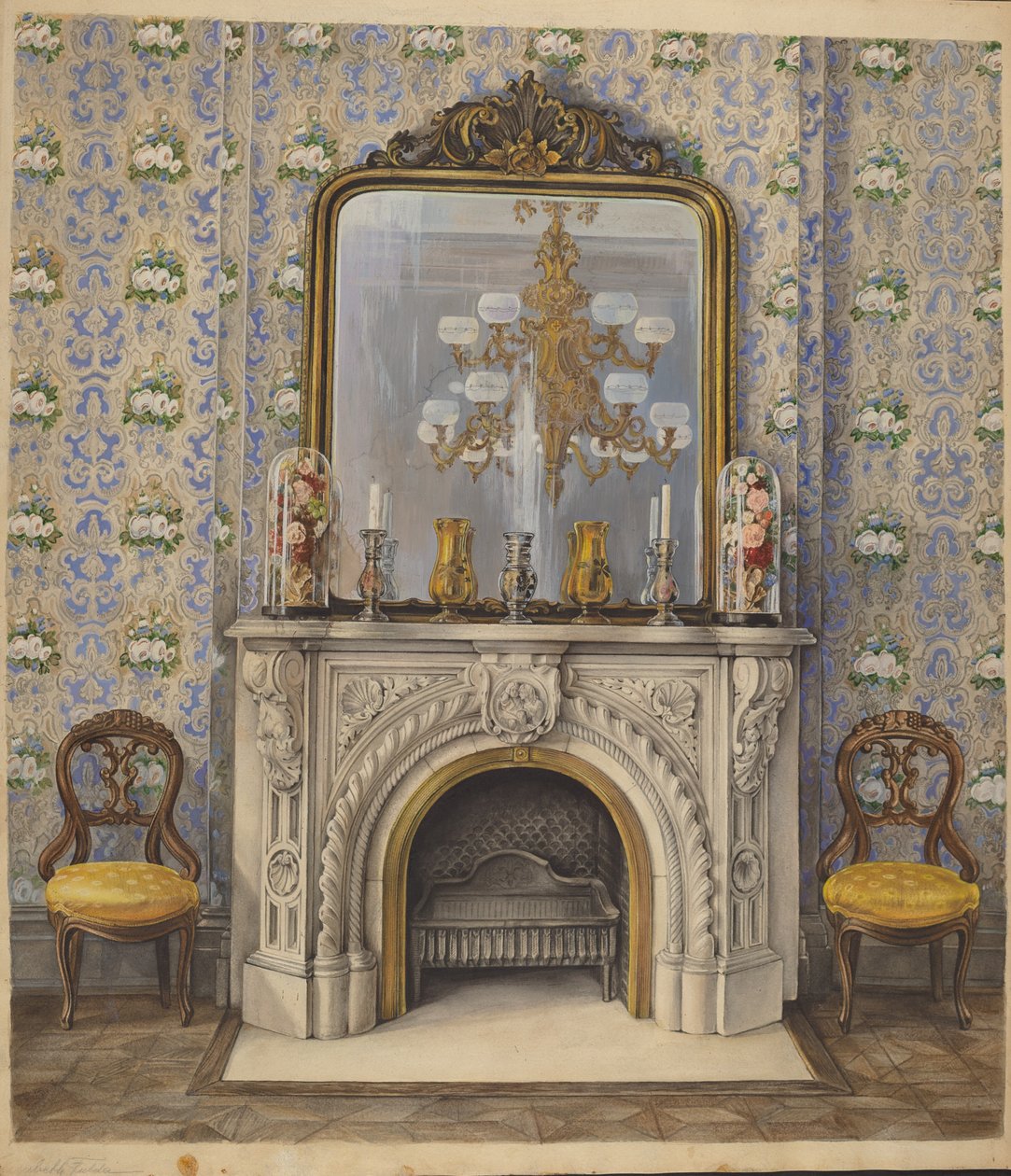 Parte di un salotto, c. 1938 da Elisabeth Fulda