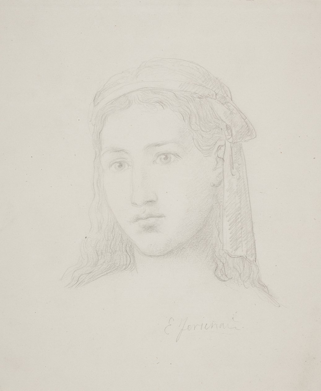 Testa di donna da Elisabeth Jerichau-Baumann
