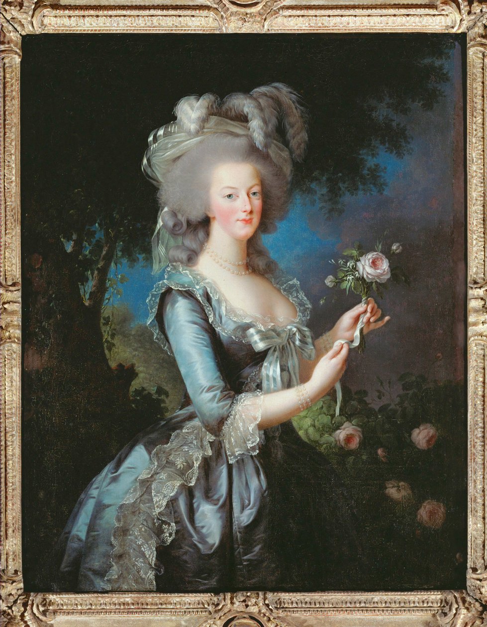 Ritratto della regina Maria Antonietta, detta anche Maria Antonietta con una rosa da Elisabeth Louise Vigee-Lebrun