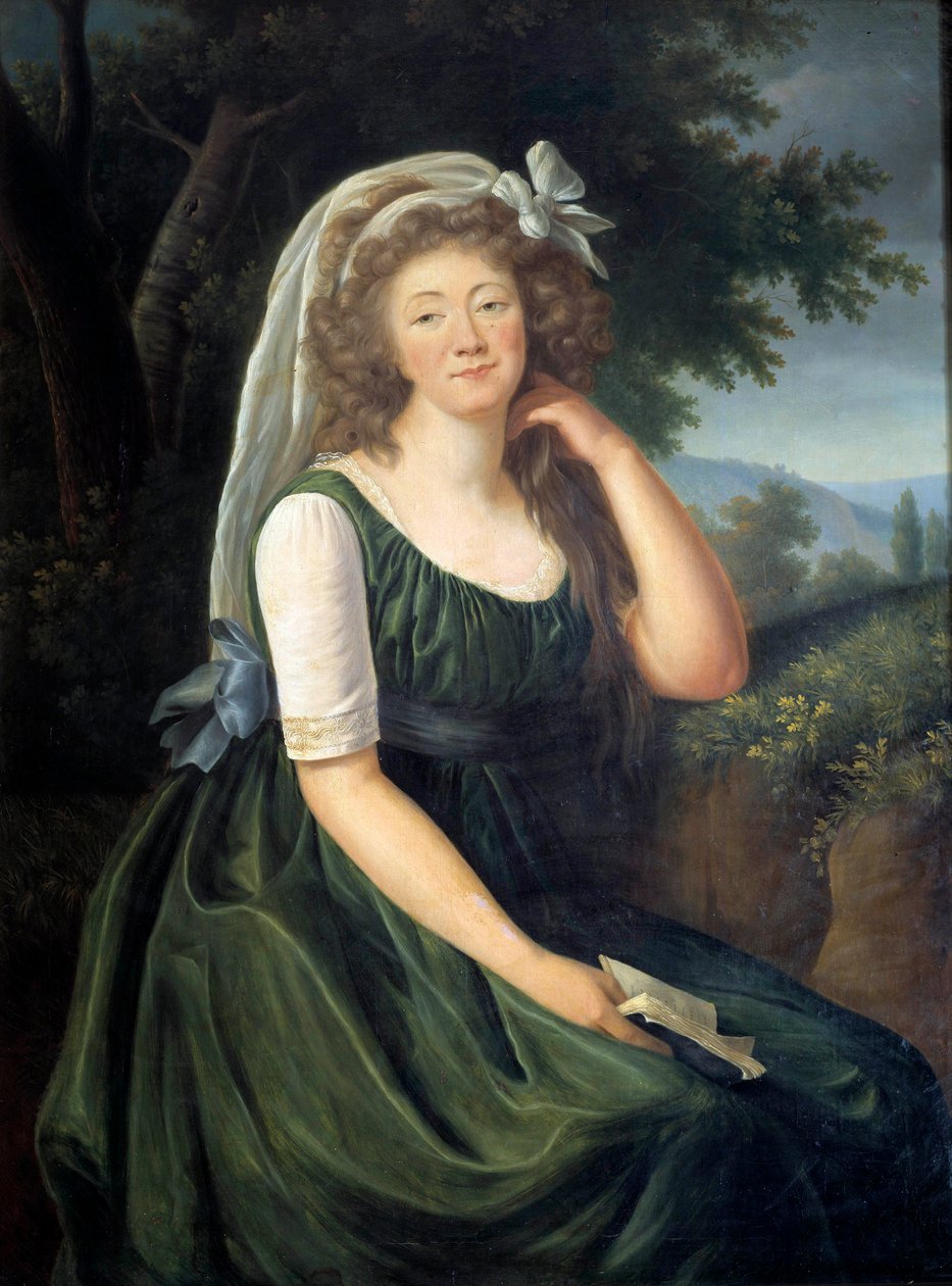 Ritratto di Jeanne Becu, contessa du Barry (1743-1793), cortigiana e amante di Luigi XV, a Louveciennes all