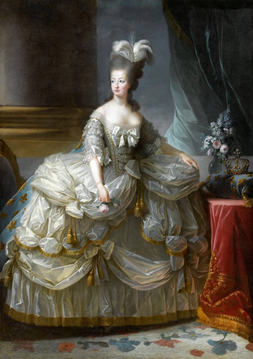 Ritratto della regina Maria Antonietta di Francia 1755-1793 da Elisabeth Louise Vigee Lebrun