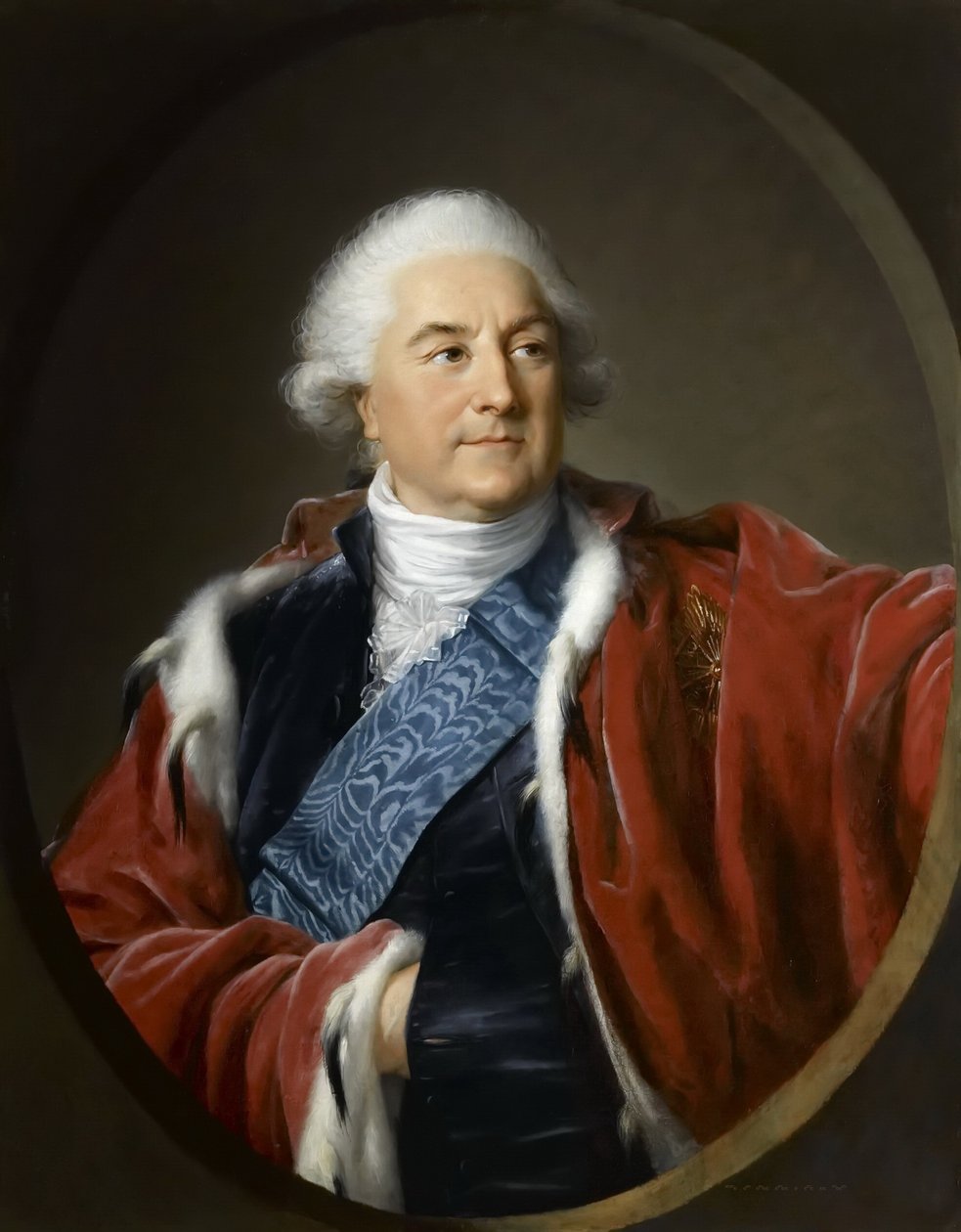 Ritratto di Stanislao II Augusto Poniatowski, Re e Granduca della Confederazione Polacco-Lituana da Elisabeth Louise Vigee Lebrun