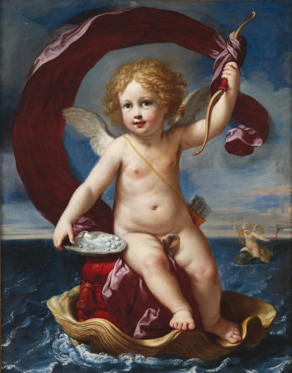 Cupido trionfante in mare Amorino Medici, 1661 da Elisabetta Sirani