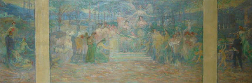 Doveri della città - Studio per il trittico della Camera Municipale di Rio de Janeiro, Palazzo Pedro Ernesto da Eliseu Visconti