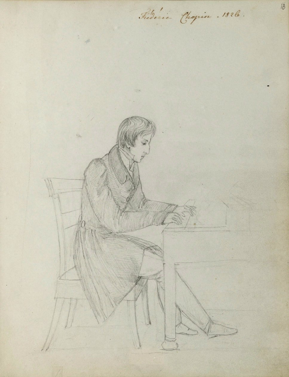 Fryderyk Chopin al pianoforte da Eliza Radziwiłłówna