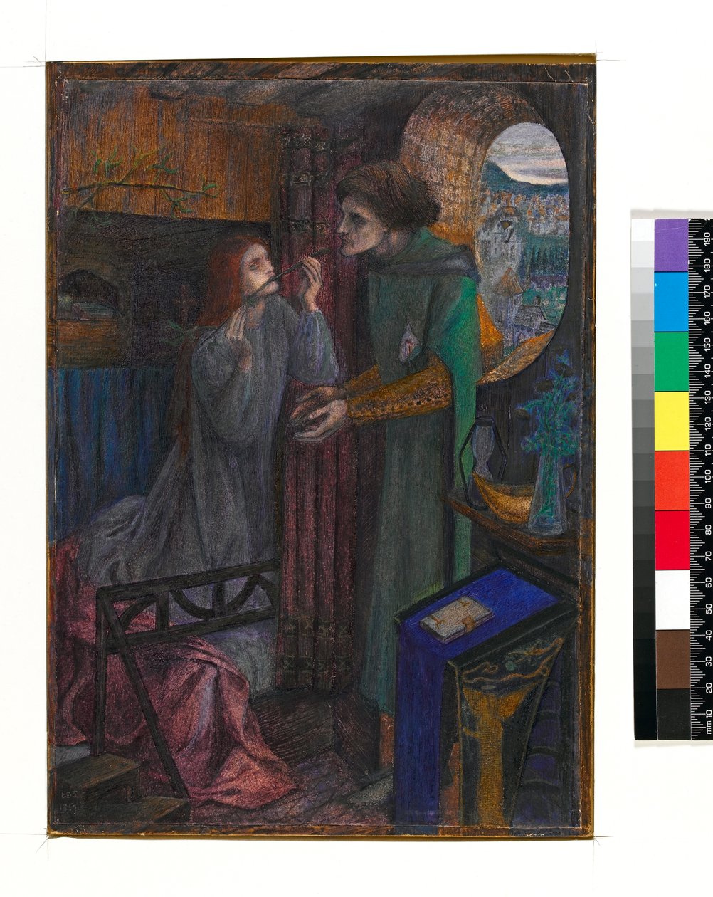 Clerk Saunders, 1857 da Elizabeth Eleanor Siddal