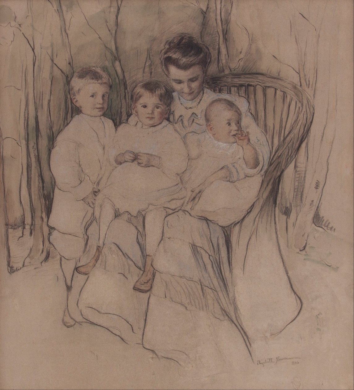 Madre e tre bambini da Elizabeth Nourse