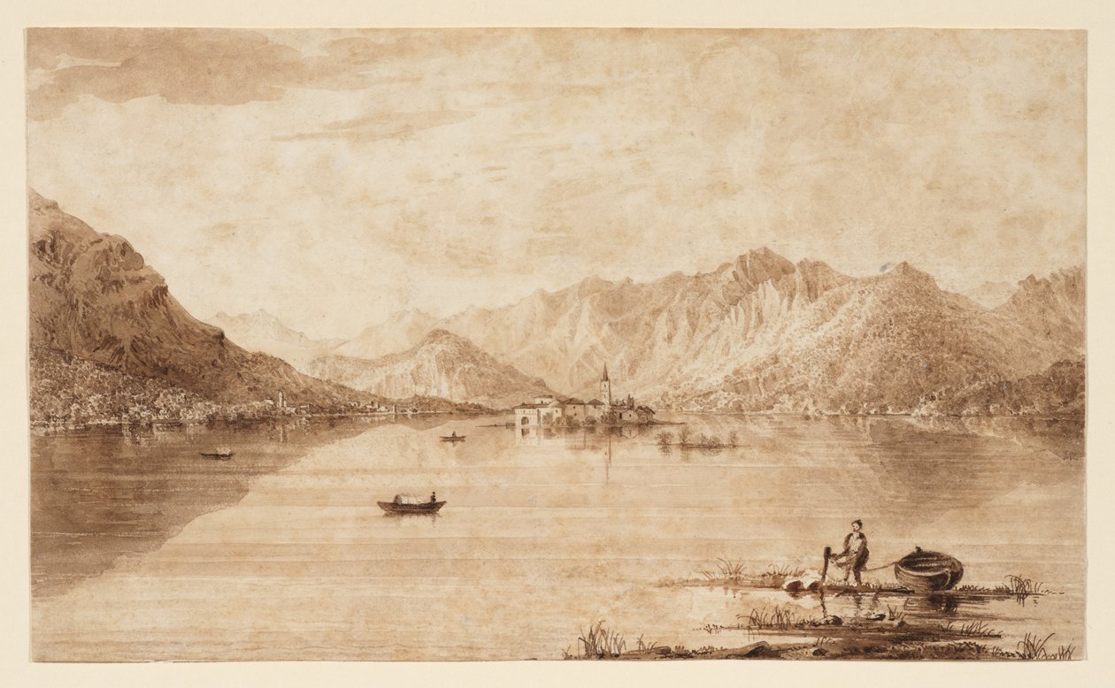 Lago Maggiore e Isola Superiore da Elizabeth Frances Batty