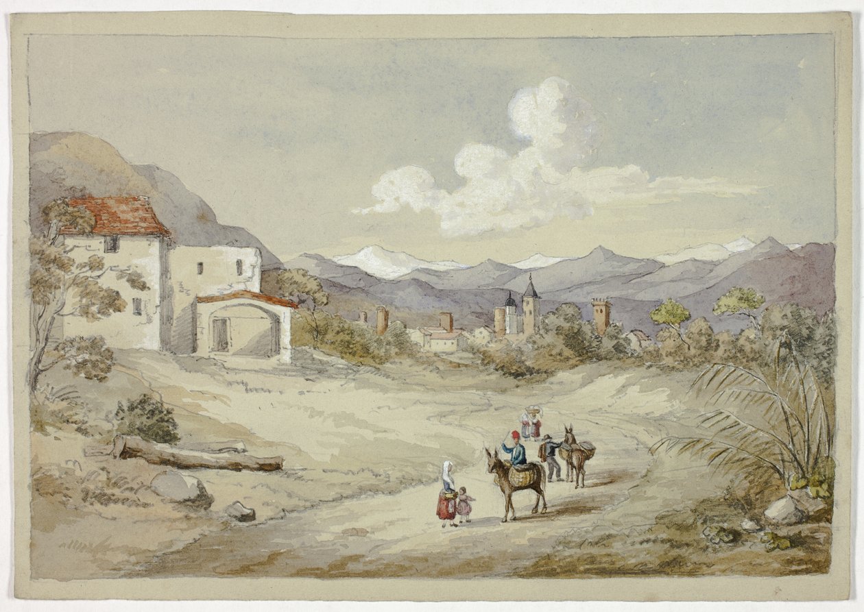 Albenga sulla strada della Corniche (Costiera) da Elizabeth Murray