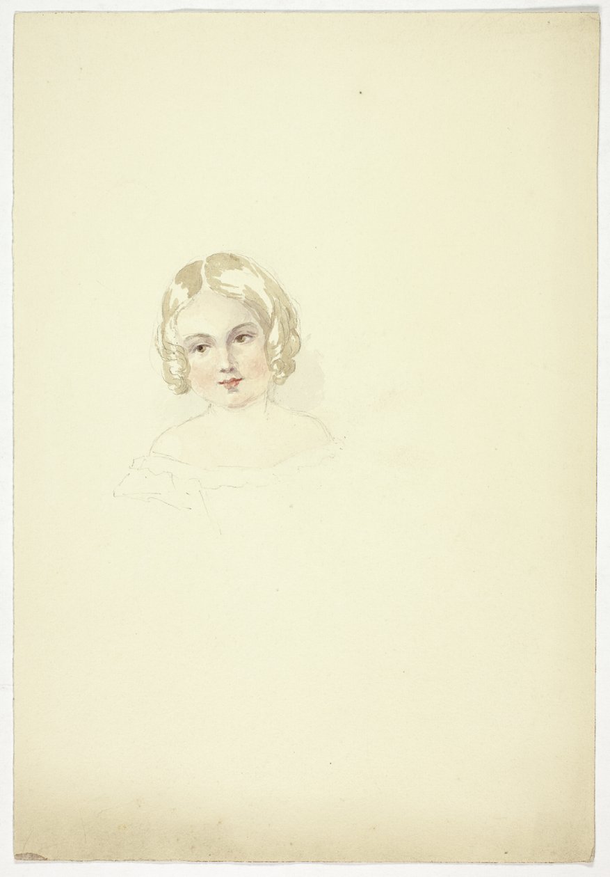 Ritratto di testa di giovane ragazza da Elizabeth Murray