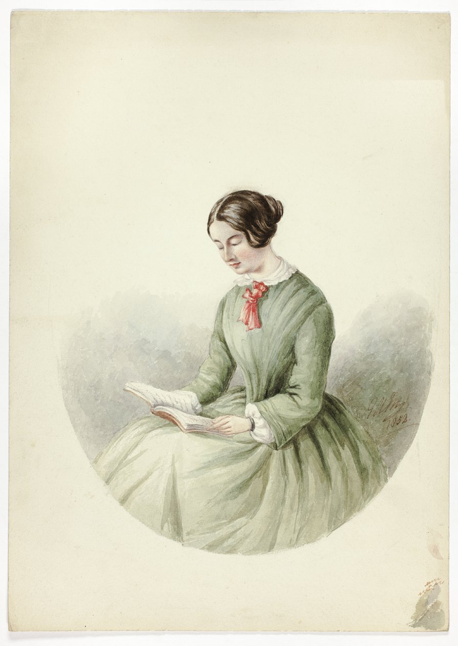 Ritratto di donna che legge da Elizabeth Murray