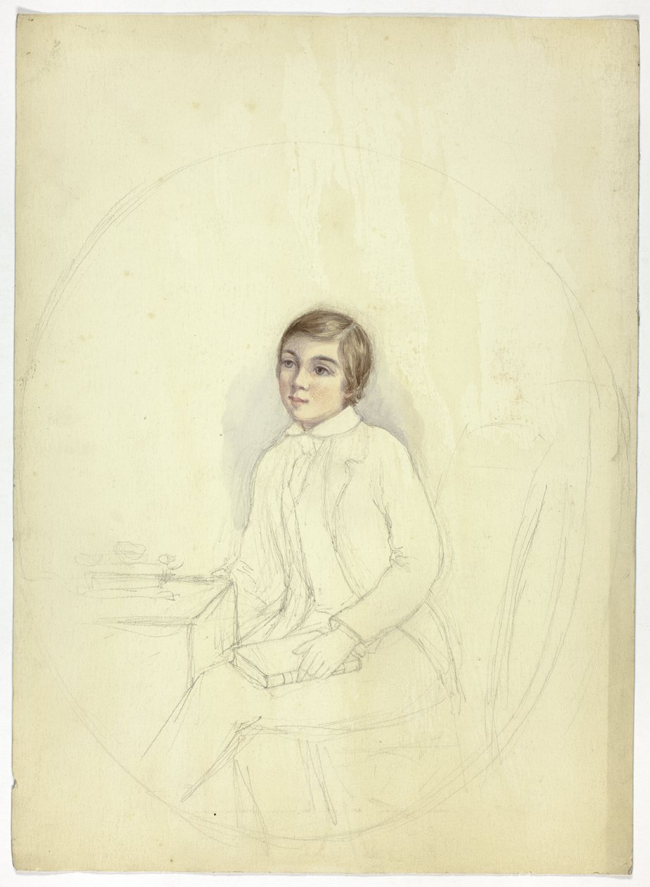 Studio per Ritratto di ragazzo con libro da Elizabeth Murray