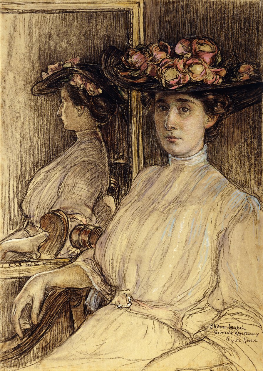 Schizzo di ritratto di Miss Palmer da Elizabeth Nourse