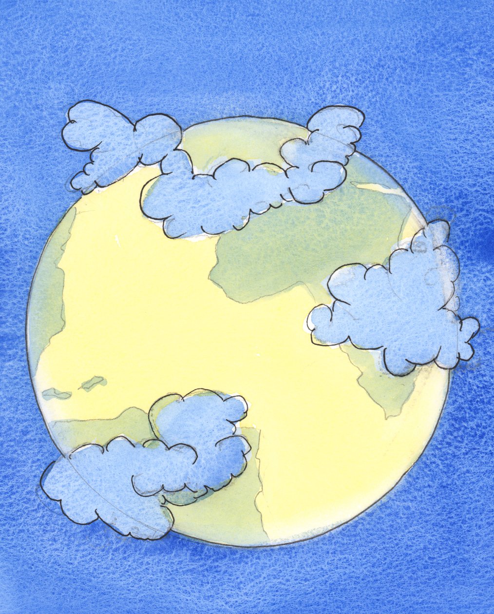 Una densa nube sembra coprire quelle parti della terra dove c