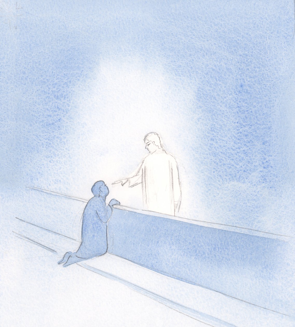 Tutta la mia ansia è stata fermata dal tocco della Sua mano. Mi ha mostrato la mia dignità, come Suo amico, e mi ha esortato a fidarmi. da Elizabeth Wang